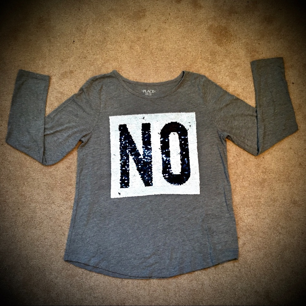 (#17) Girl’s Flip-Sequins Long Sleeve T-Shirt